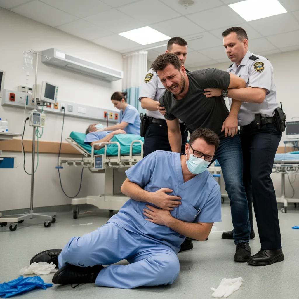Doctor agresat în timp ce încerca să resusciteze o pacientă, de către o rudă, în spital