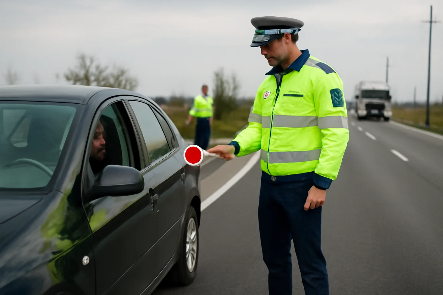 Polițiștii derulează o campanie de prevenire pe DN 6 pentru sporirea siguranței rutiere