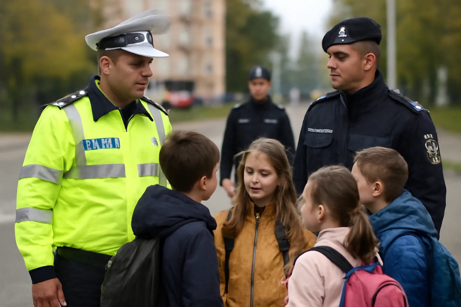 Polițiștii și jandarmii au derulat la Râmnicu Vâlcea un amplu control pentru protejarea siguranței elevilor