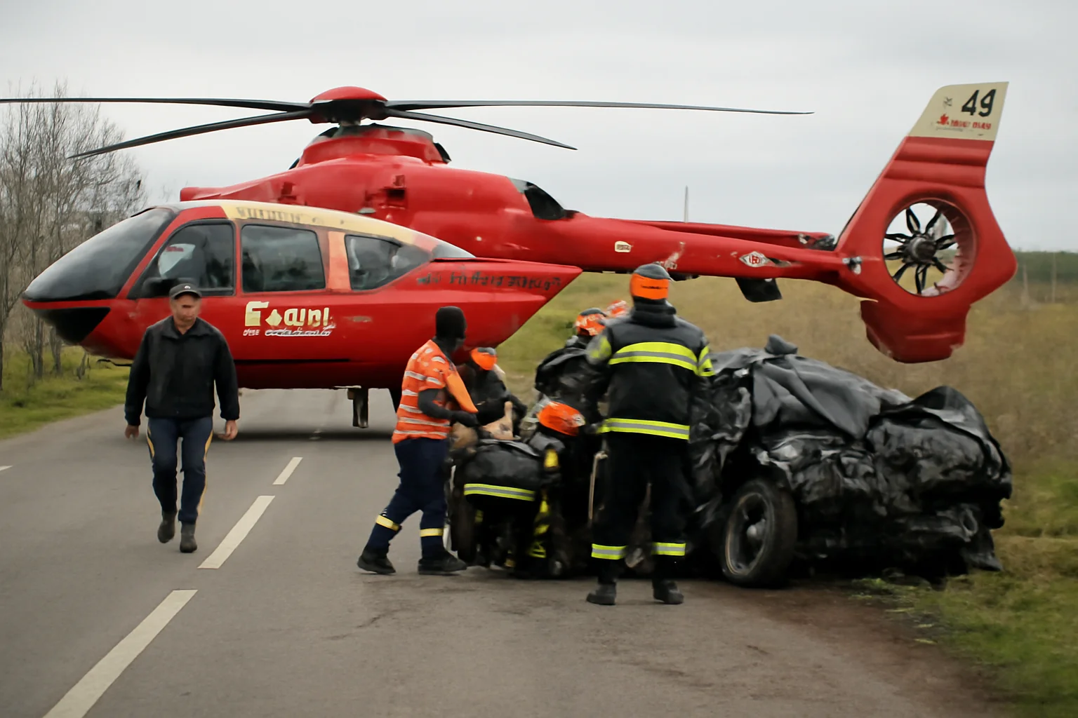 Accident rutier grav lângă Craiova pe DN 56, în zona Pădurii Perișor