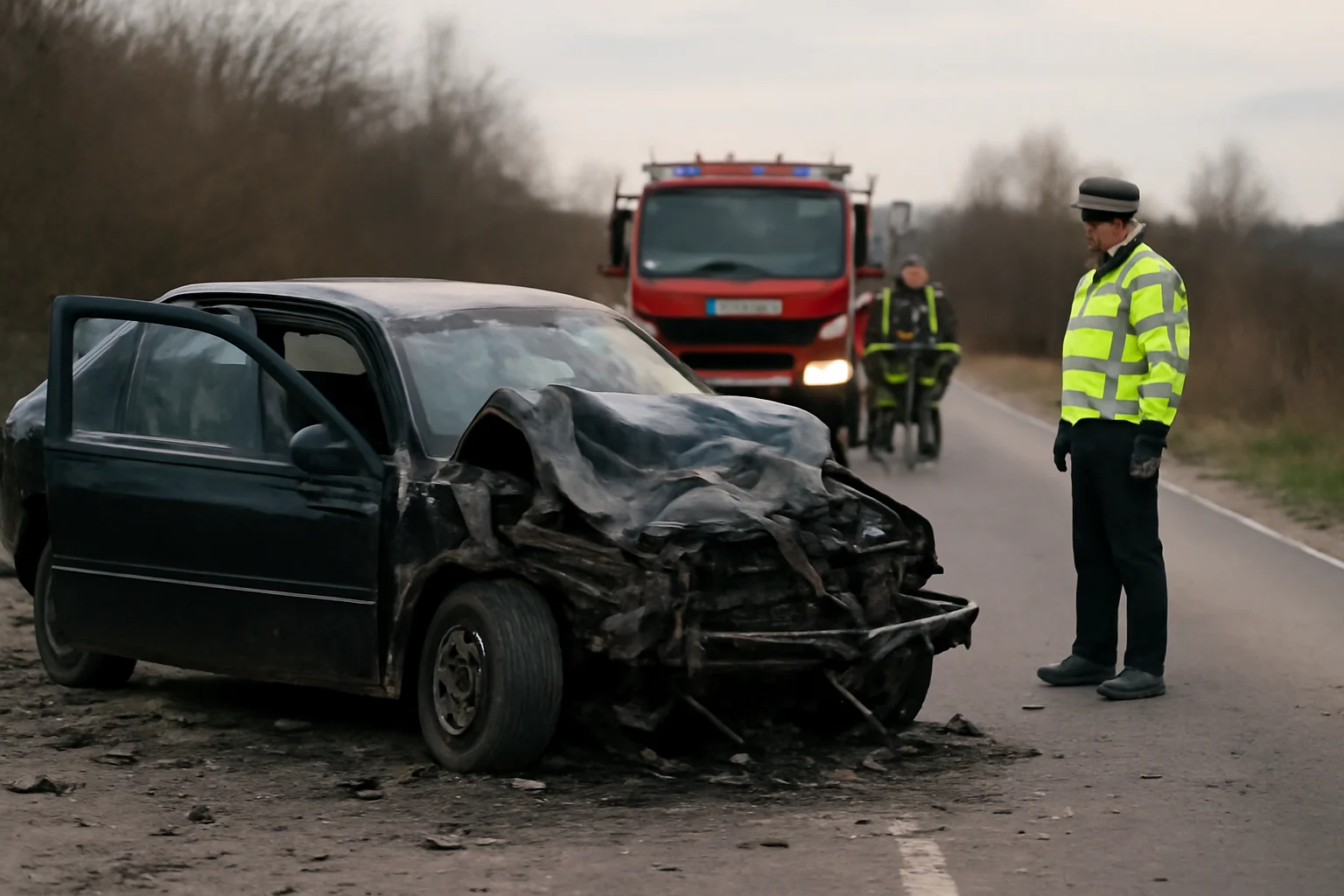 Accident rutier mortal lângă Băilești, județul Dolj: două persoane au murit