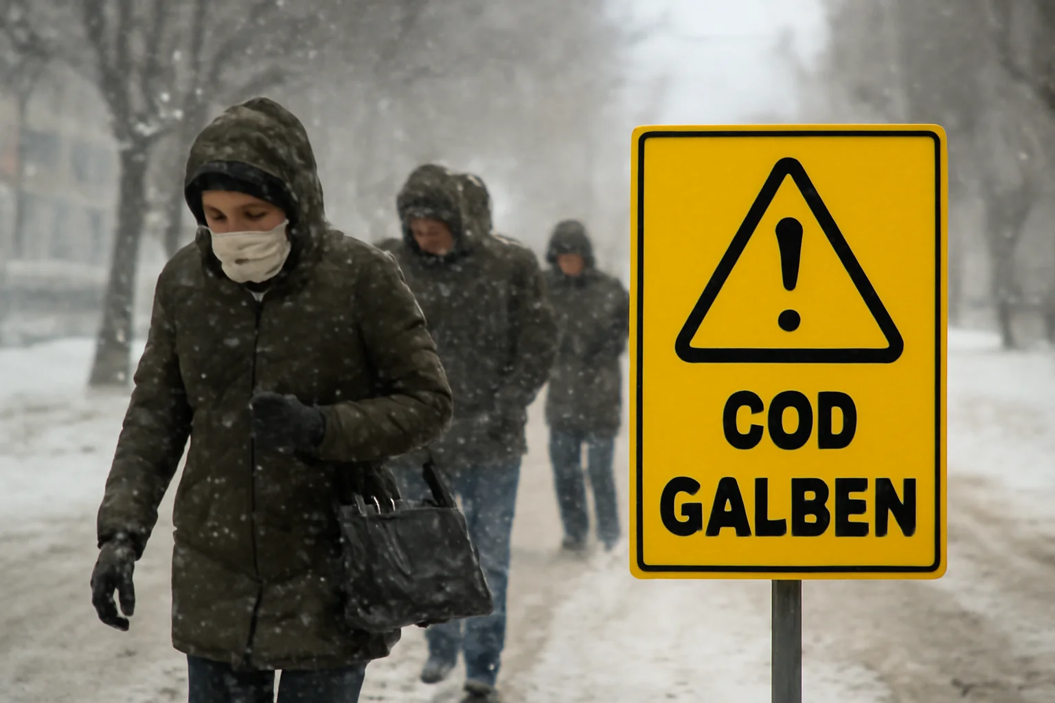 Cod galben de ger și vânt puternic la Craiova: avertizare meteo pentru Oltenia și județul Dolj