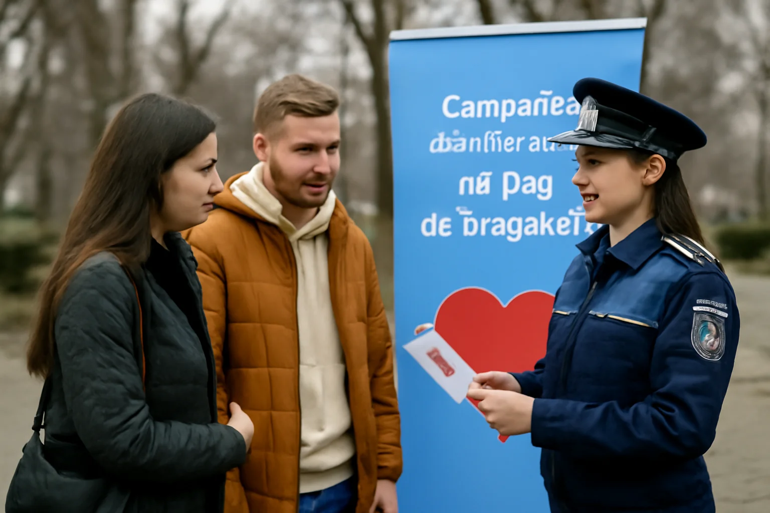 Dragobete la Craiova: IPJ Dolj prezintă cupluri de polițiști soț–soție într-o campanie de informare