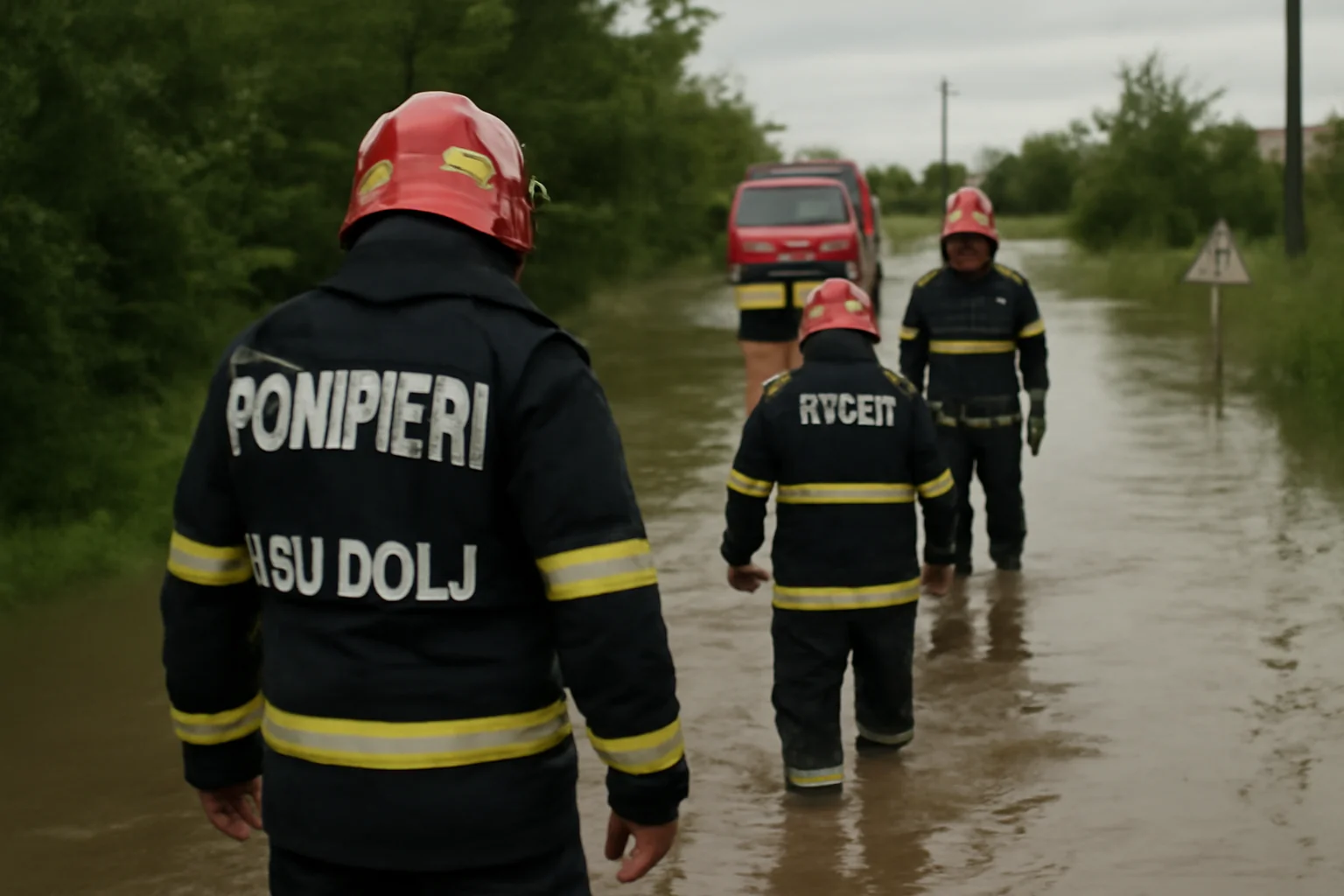 Drumuri județene închise și intervenții ISU la inundații în Craiova și mai multe localități din Dolj