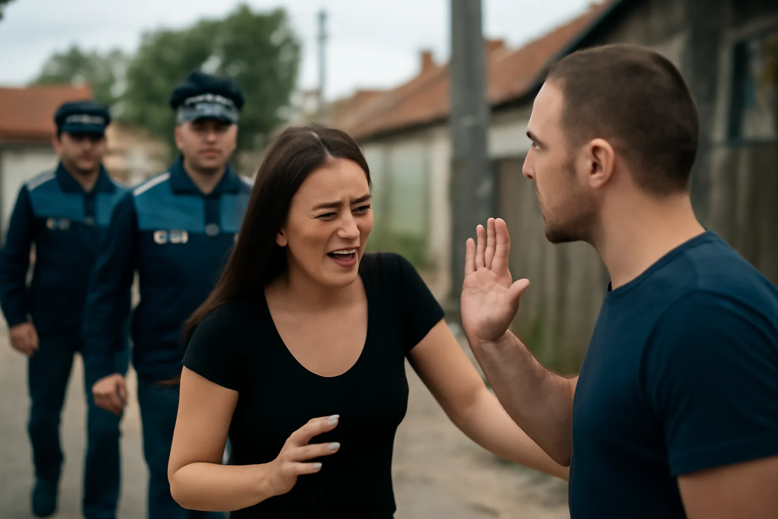 Intervenție a polițiștilor în apropiere de Craiova într-un caz de violență domestică