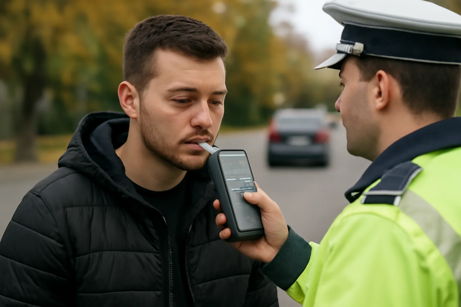 Șofer din Gorj prins băut la volan, cu alcoolemie de peste 1‰ în trafic