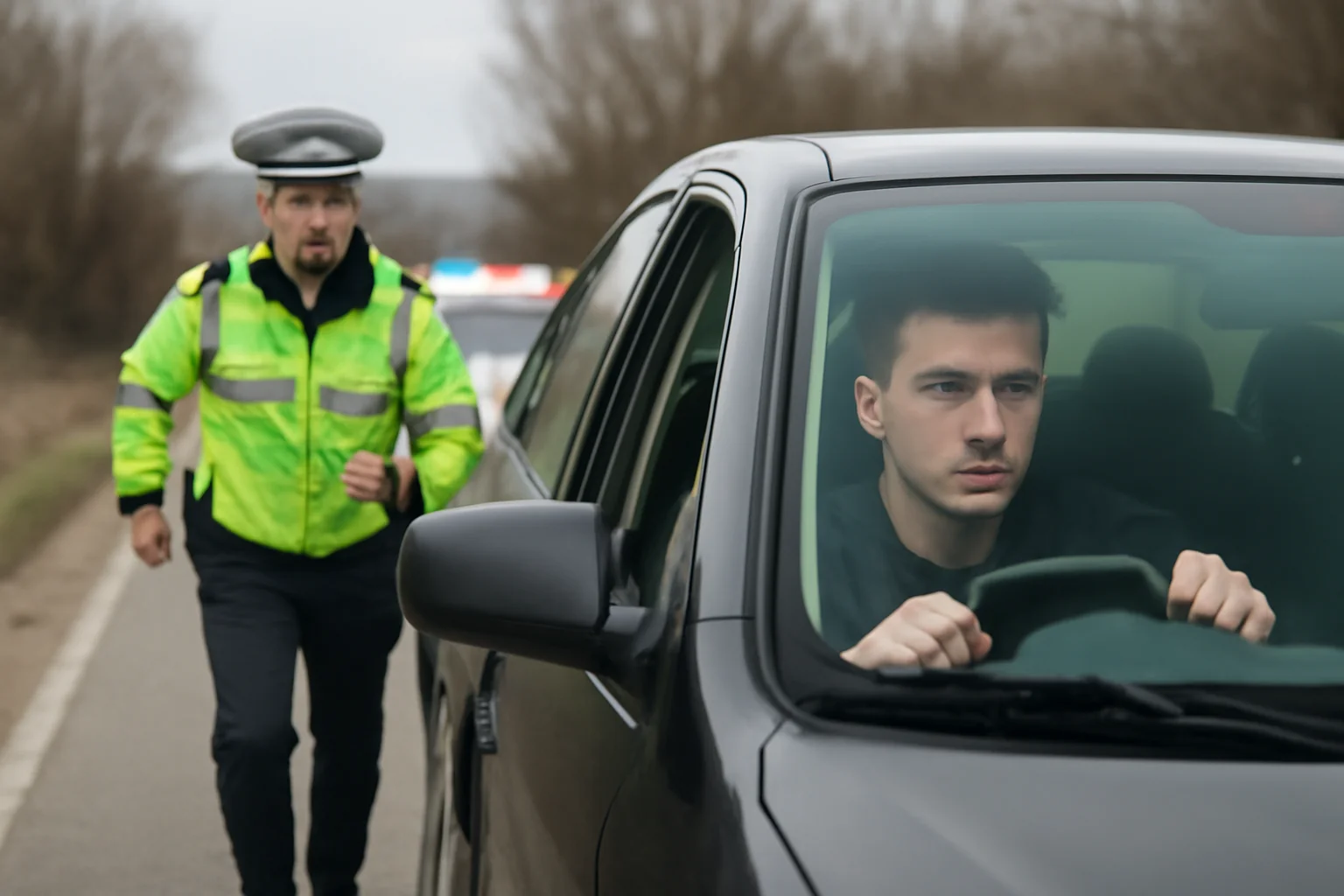 Tânăr fără permis, urmărit de polițiști în Craiova după refuzul de a opri la semnal