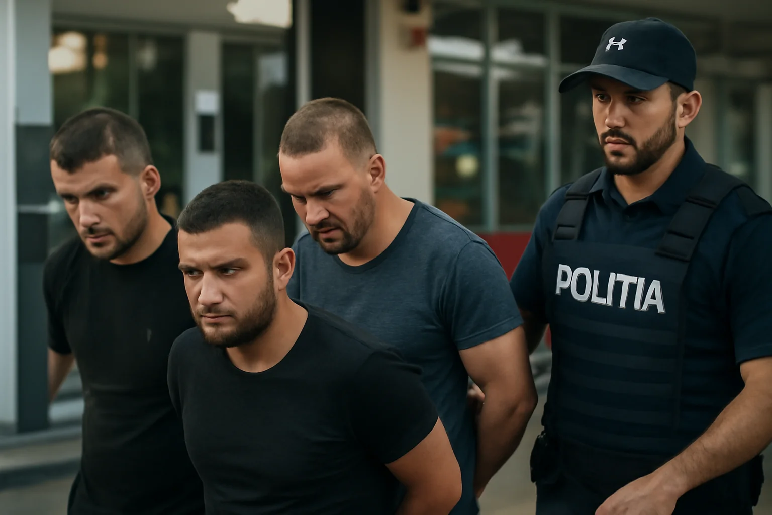 trei bărbați au fost reținuți