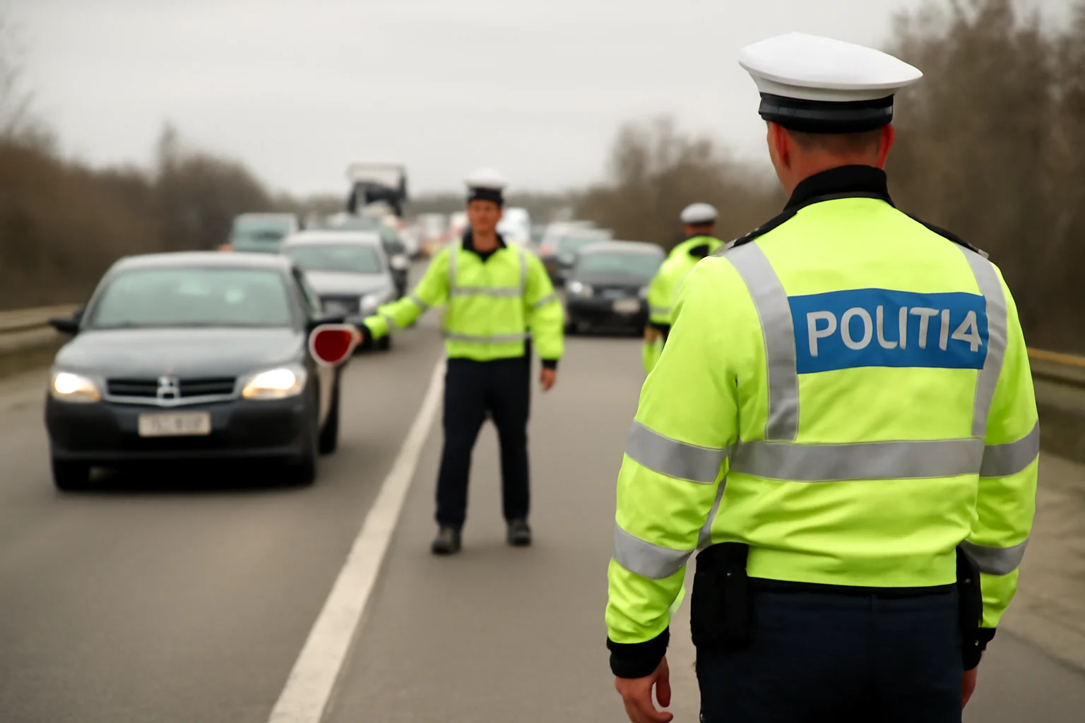 Verificări rutiere pe DN 6 în Olt, cu efect asupra traficului spre Craiova